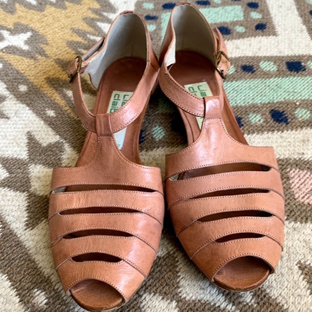 Vintage Blush Leather Liz Claiborne Loafers 7 - Picture 2 of 8